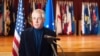 FILE - Secretary of Defense Chuck Hagel addresses the media during his visit to Minot Air Force Base, N.D., Nov. 14, 2014.