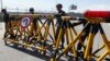 South Korean soldiers patrol on the Grand Unification Bridge leading to the inter-Korean Kaesong Industrial Complex in North Korea, south of the demilitarized zone separating the North from South Korea in Paju, north of Seoul, April 29, 2013.