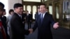 International Criminal Police Organization (Interpol) says delegates at its 85th General Assembly in Bali, Indonesia, Nov. 10, 2016, elected China's Vice Public Security Minister, Meng Hongwei (R), as president.