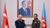 Müdafiə naziri Zakir Həsənov və Türkiyə Hərbi Hava Qüvvələrinin komandanı ordu generalı Ziya Cemal Kadıoğlu