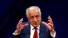 FILE - U.S. envoy for peace in Afghanistan Zalmay Khalilzad speaks during a debate at Tolo TV channel in Kabul, Afghanistan, April 28, 2019. 