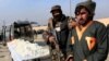 A captured Taliban insurgent is presented to the media after he was detained with car explosive devices in Jalalabad, Afghanistan Dec. 10, 2019.