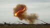 An image grab taken from a video made available on the official website of the Azerbaijani Defence Ministry on Sept. 28, 2020, allegedly shows Azeri artillery strike toward the positions of Armenian separatists in the breakaway region of Nagorno-Karabakh.