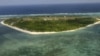 An aerial view of Pag-asa Island, part of the disputed Spratly group of islands, in the South China Sea located off the coast of western Philippines, July 20, 2011