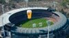 FILE - A Hot Air Balloon Flys Over The MCG on Australian Rules Football Grand Final Day in Melbourne, Australia.