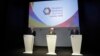 Nemački ministar za evropu Mihael Rot, levo, govori dok britanski ministar za Evropu i Ameriku, Alen Dankan (centar) i poljski ministar spoljnih poslova, Jacek Czaputovic slušaju, tokom konferencije za štampu na Samitu Zapadnog Balkana u Londonu, 9. jula 2018.