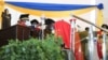USikhwicamfundo Solwayo Ngwenya ngesikhathi ethola okusemthethweni isicoco semfundo yaphezulu kuMongameli Emmerson Mnangagwa eNUST ngoLwesihlanu. 