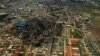 FILE - An aerial view of the oil hub city Port Harcourt in Nigeria's Delta region. 