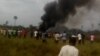 Crash d’avion à Kinshasa, aucun survivant, 30 septembre 2017. (VOA/Thierry Kambundi)