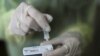 FILE - A health care worker holds a rapid COVID-19 antigen test at a coronavirus testing center in Nice, France, Oct. 15, 2020. Millions of such kits are heading to Africa for distribution.