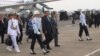 Presiden Susilo Bambang Yudhoyono dan Wakil Presiden Boediono di Bandar Udara Halim Perdana Kusuma, Jakarta. (VOA/Andylala Waluyo)