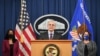 U.S. Attorney General Merrick Garland speaks at the Department of Justice in Washington, April 26, 2021.
