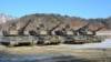 M1-A2SEP Abrams tanks participating in a platoon qualifying exercise near the DMZ. (Photo: VOA / Steve Herman) 